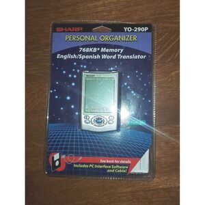 Sharp YO-290P Personal Organizer English Spanish Translator PC Link NEW